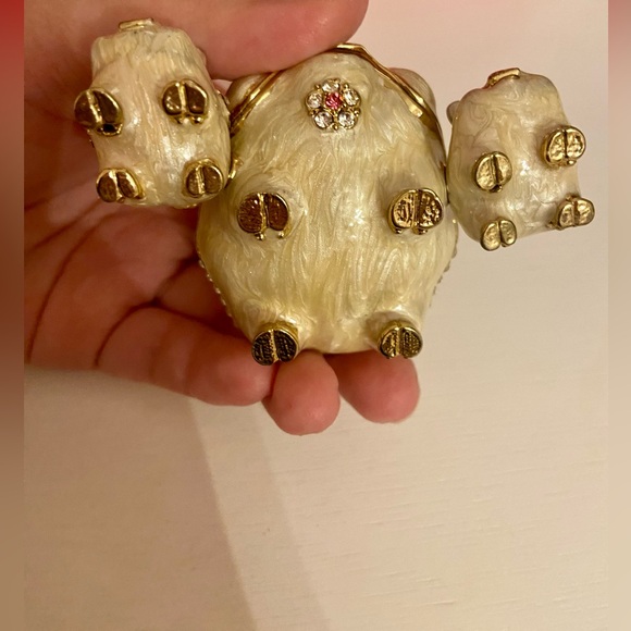 VINTAGE Adorable pig trinket box!!! ❤️ - Picture 4 of 7